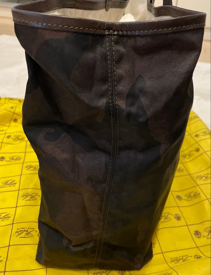 yachann1209フェリージメンズトートナイロン迷彩(ダークブラウン)