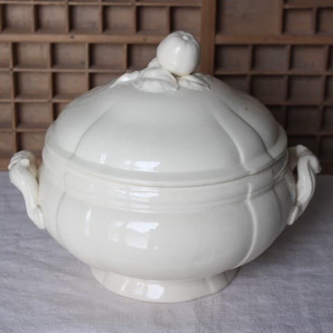 フランスアンティーク Digoin&Sarreguemines スープボウル