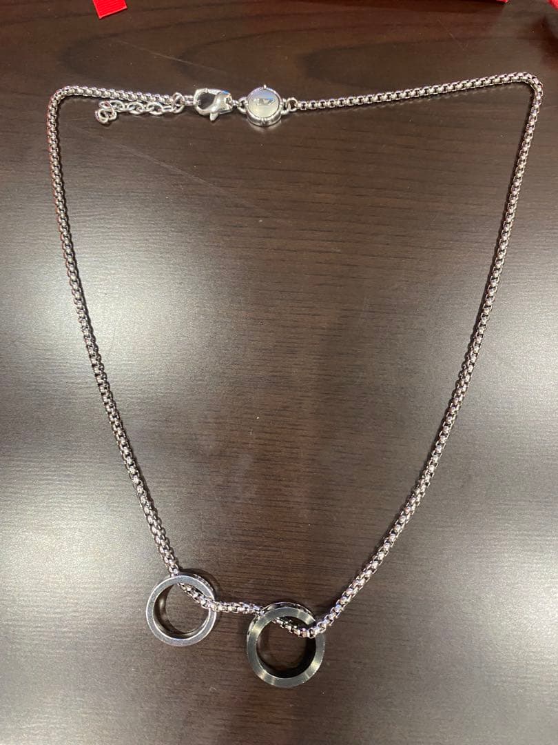 DIESEL 2つのリング ネックレス