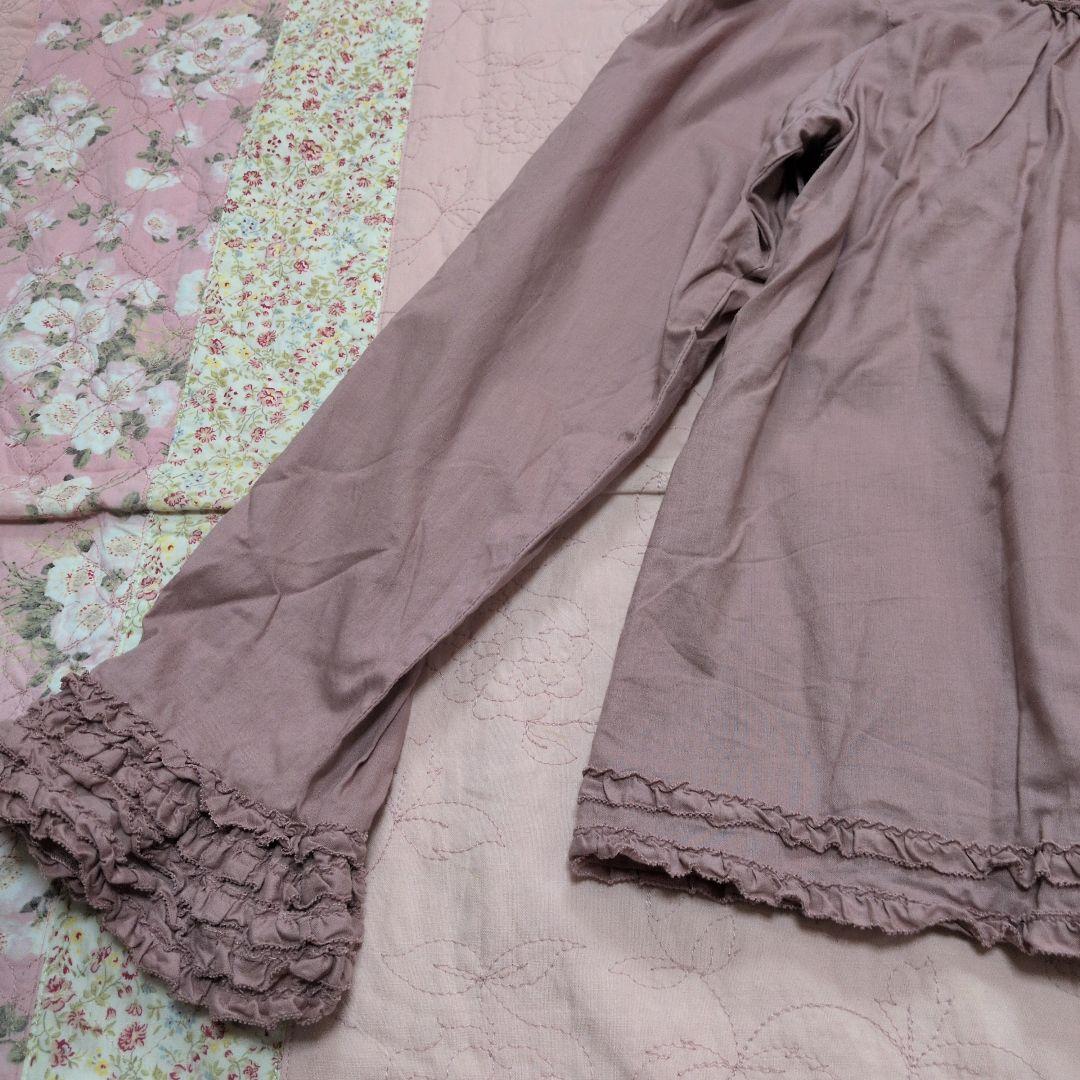 【早い者勝ち/1回着超美品】ピンクハウス　フリル襟とフリル袖　スモックブラウス