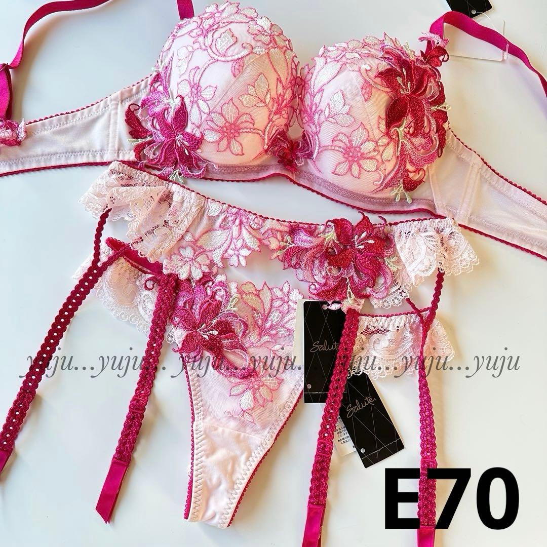 ワコール/サルート 53G 新品タグ付 P-upブラソング2点 E70 RP