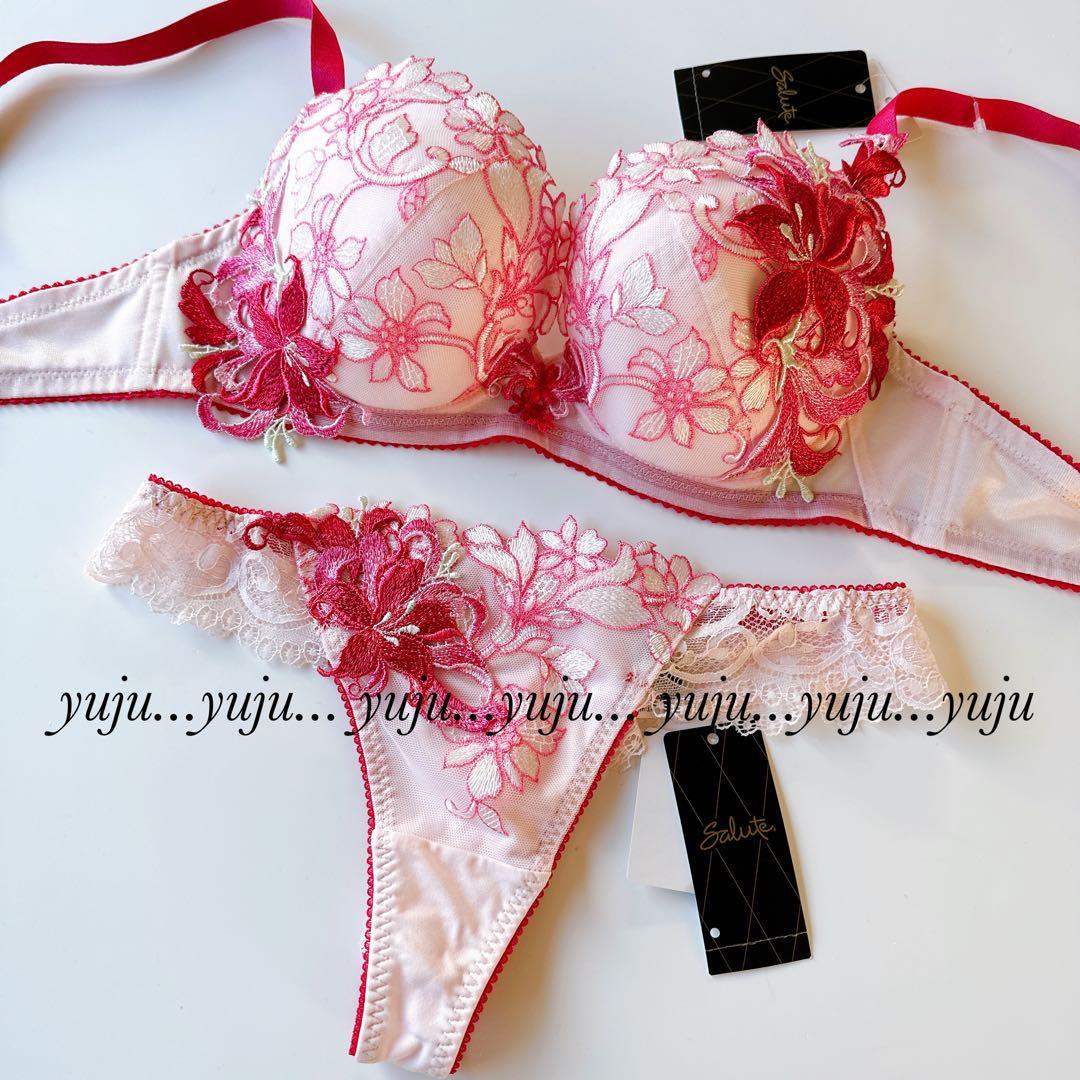 ワコール/サルート 53G 新品タグ付 P-upブラソング2点 E70 RP