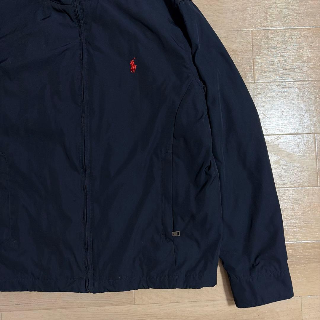 【美品】　ポロラルフローレン　中綿ブルゾン　ネイビー　M 2WAY