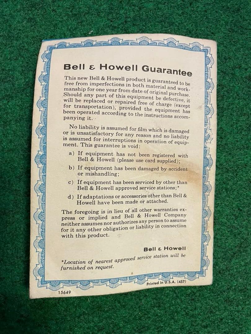 【匿名便】Bell & Howell ベルハウエル ターレット式 8ミリカメラ