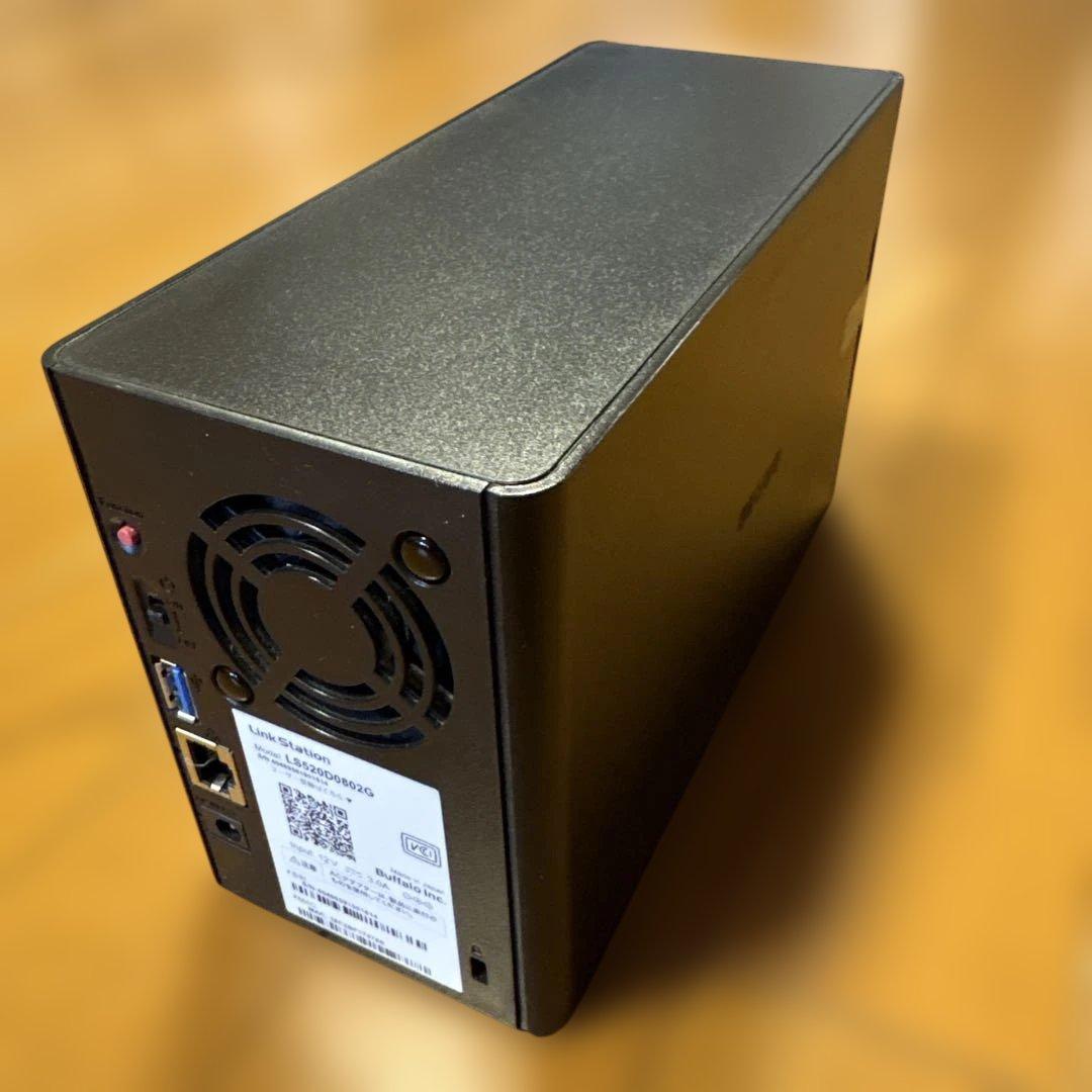 カワセミネットワークハードディスク　BAFFALO LS520D0802G