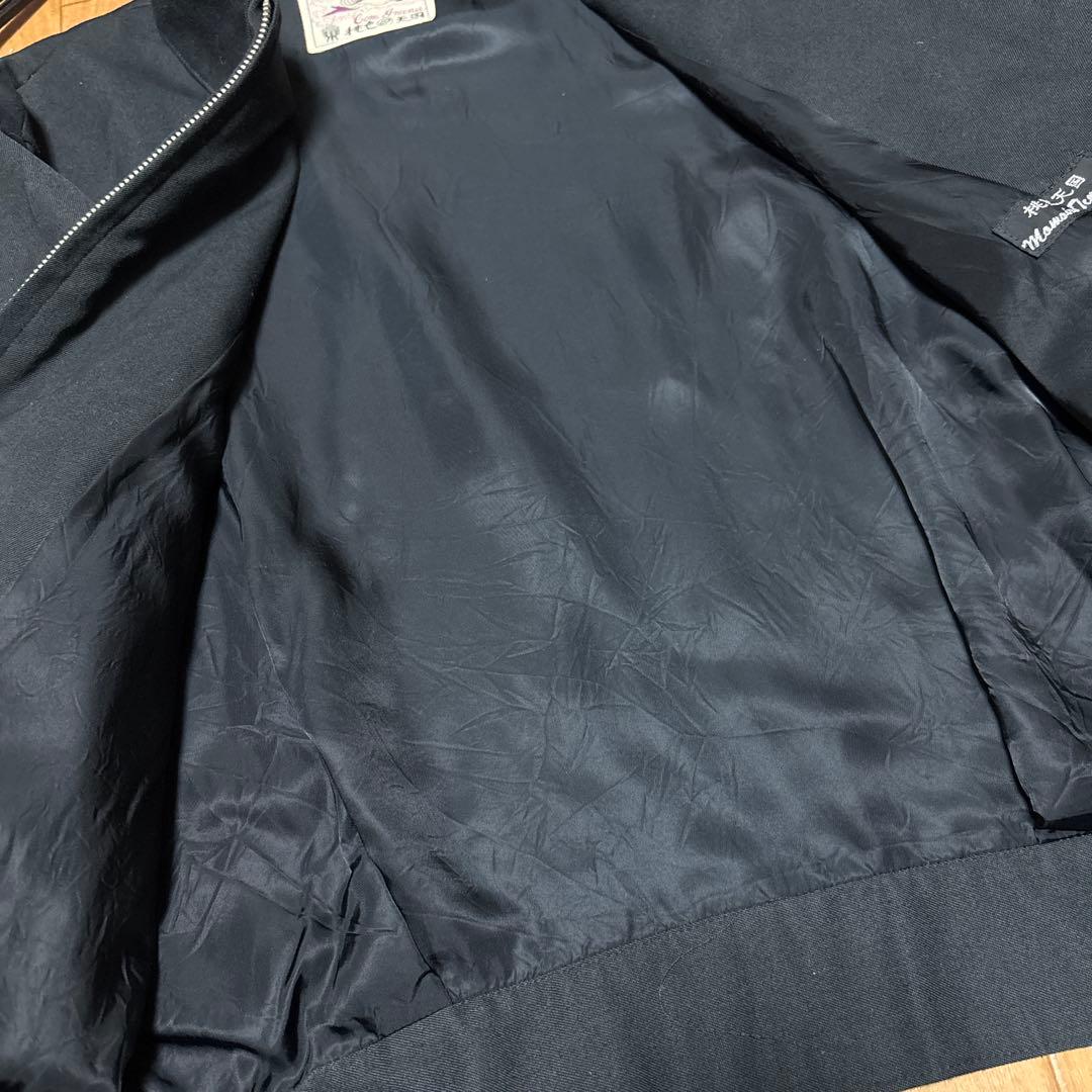 80's 桃色天国 レーヨン ギャバジャン ドリズラージャケット ロカビリー