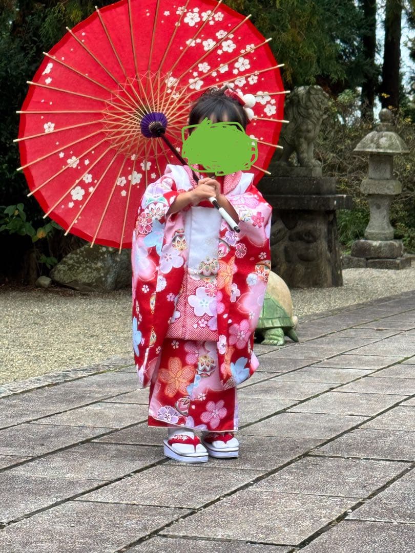 七五三　お着物セット　女の子　３歳