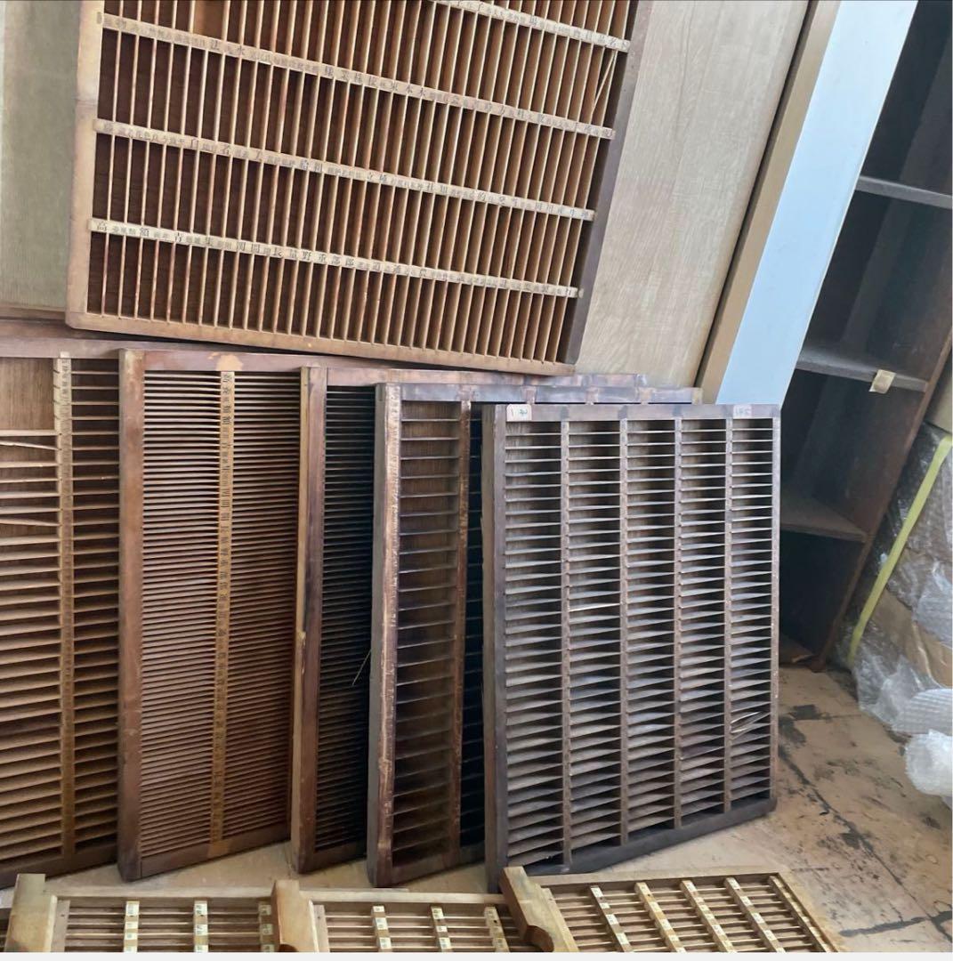 【ゲリラセット】活版印刷所から出た木のもの　色々　50個くらい-5【活版印刷】