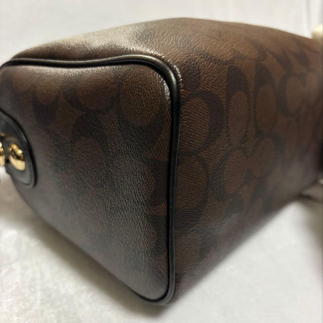 【未使用品】COACH コーチ 2way ミニボストンバック ショルダーバッグ