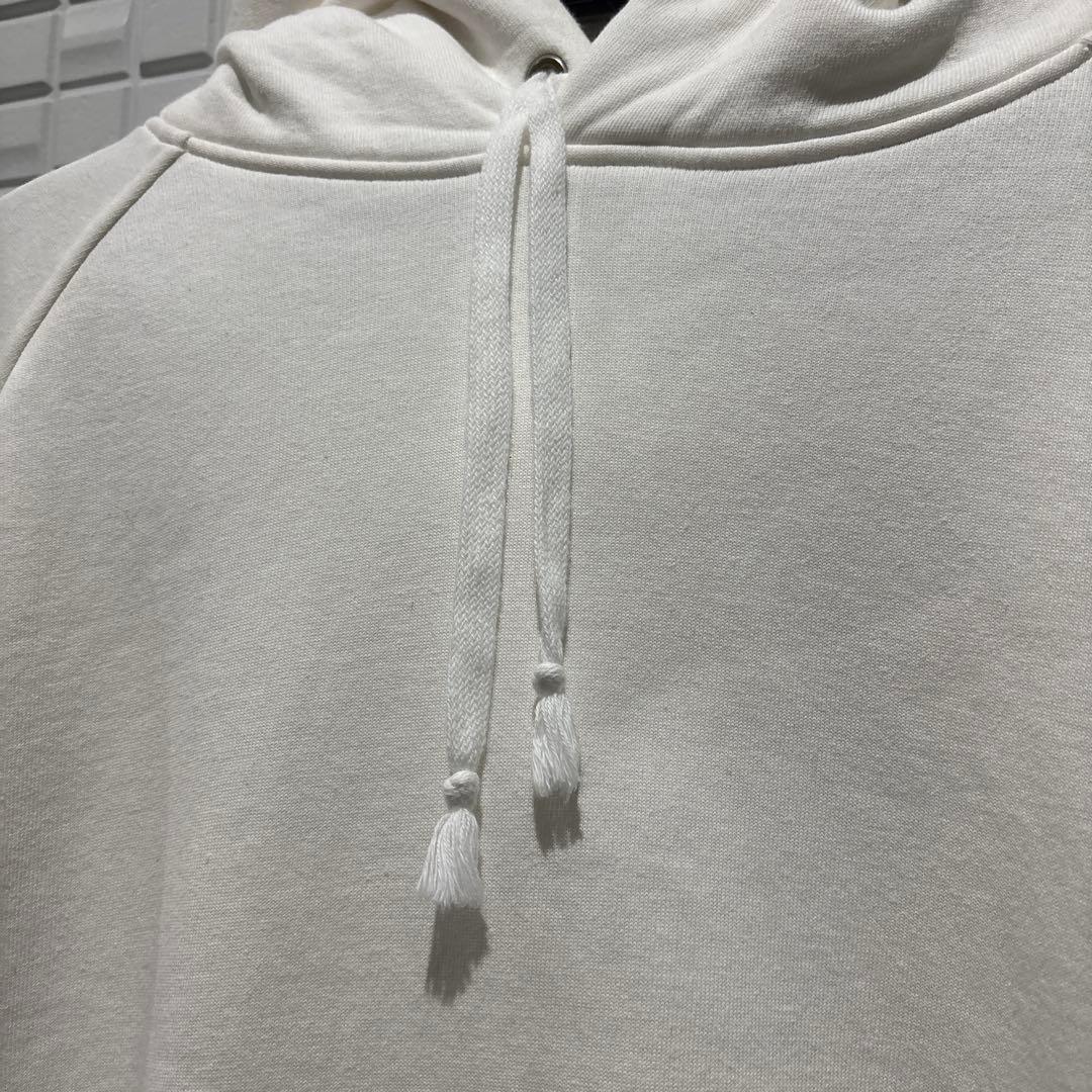 COMOLI 22SS コットン吊裏毛パーカー フーディ 白 3