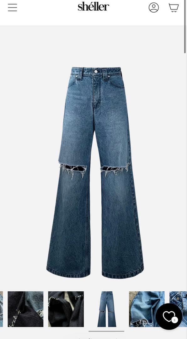 シェリエ sheller OKAYAMA Crash denim