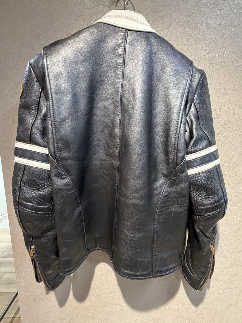 vanson レアな旧型レザーライダースジャケット36