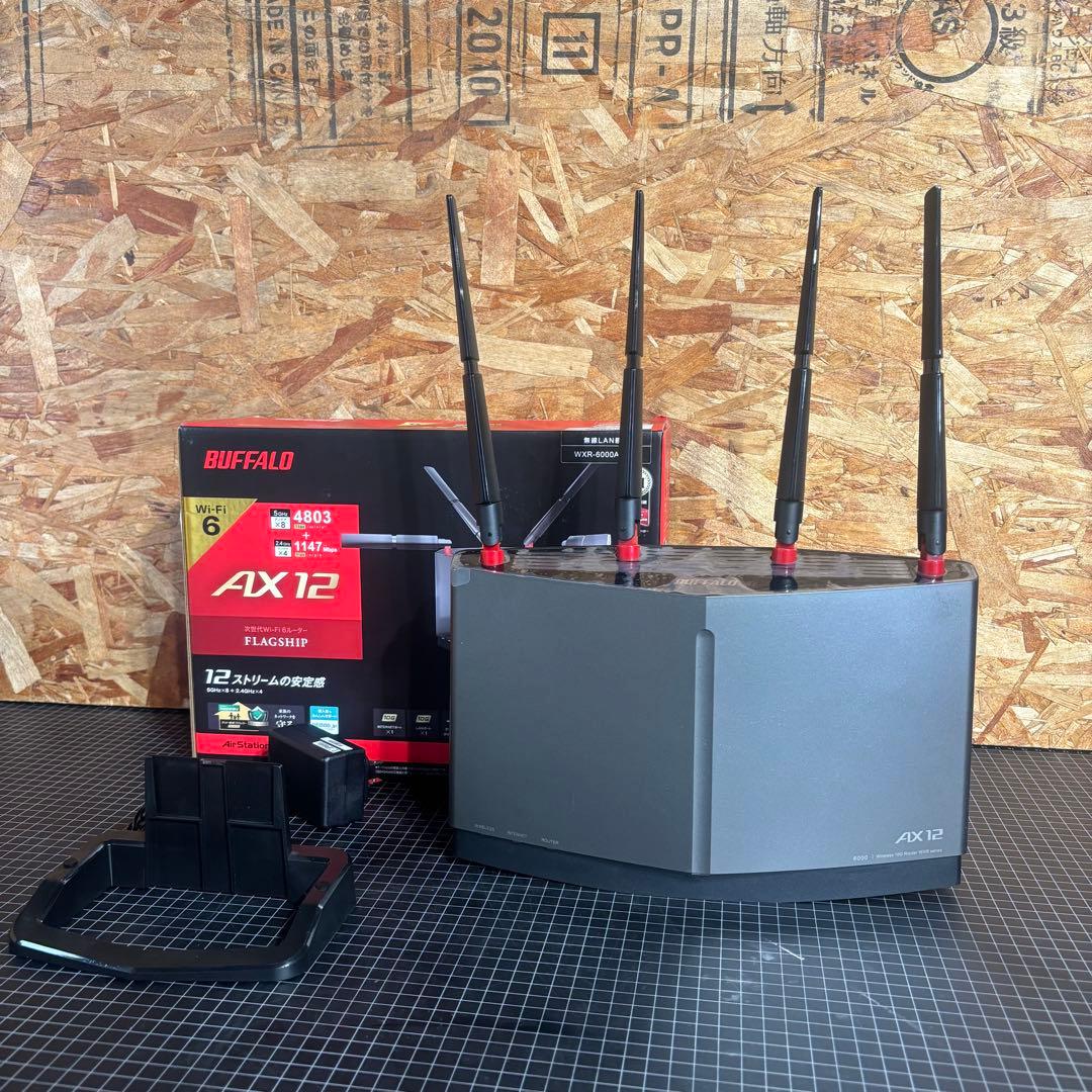 バッファロー Wi-Fiルーター WXR-6000AX12S 無線ルーター