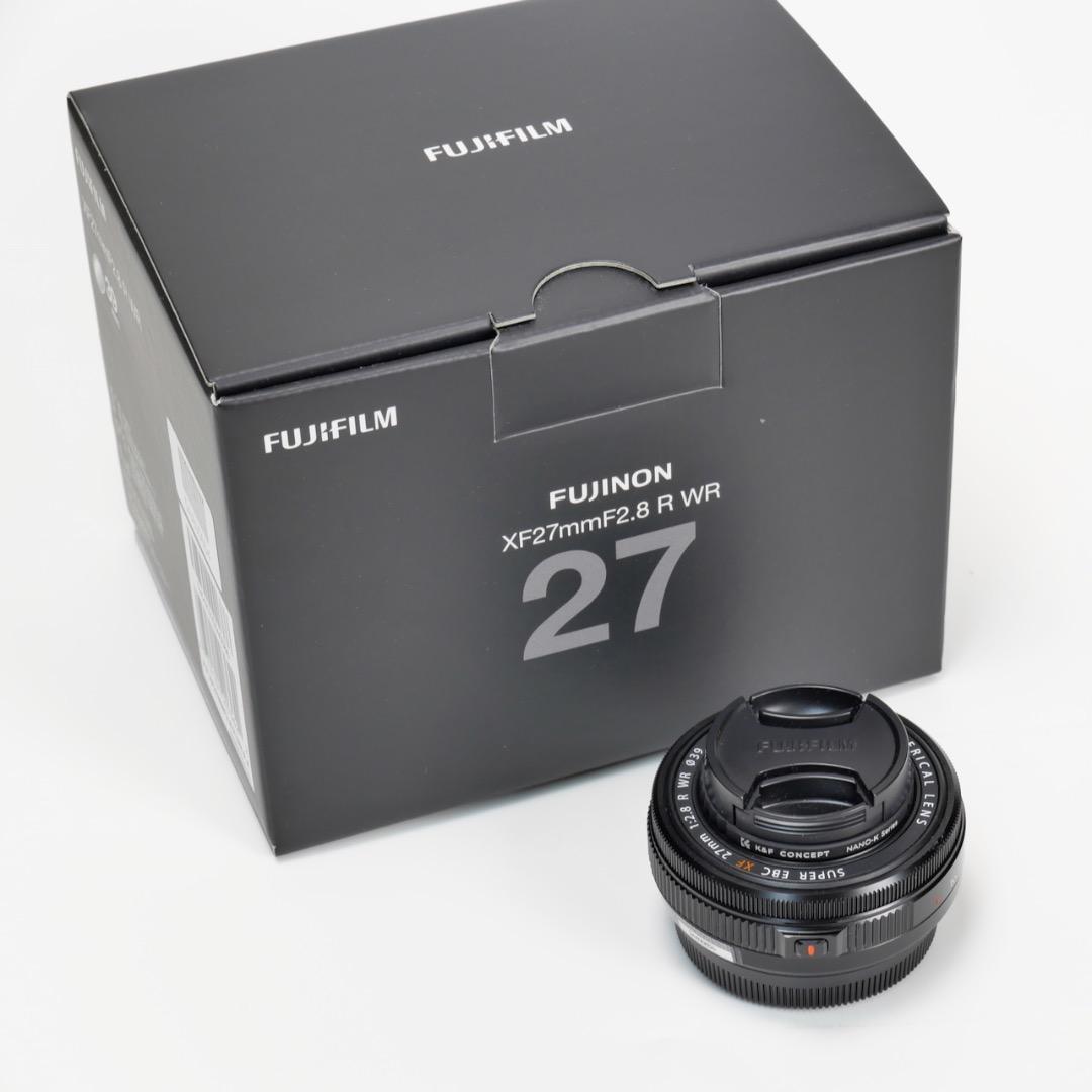 【美品】フジノンレンズ XF27mmF2.8 R WR（フィルター付き）