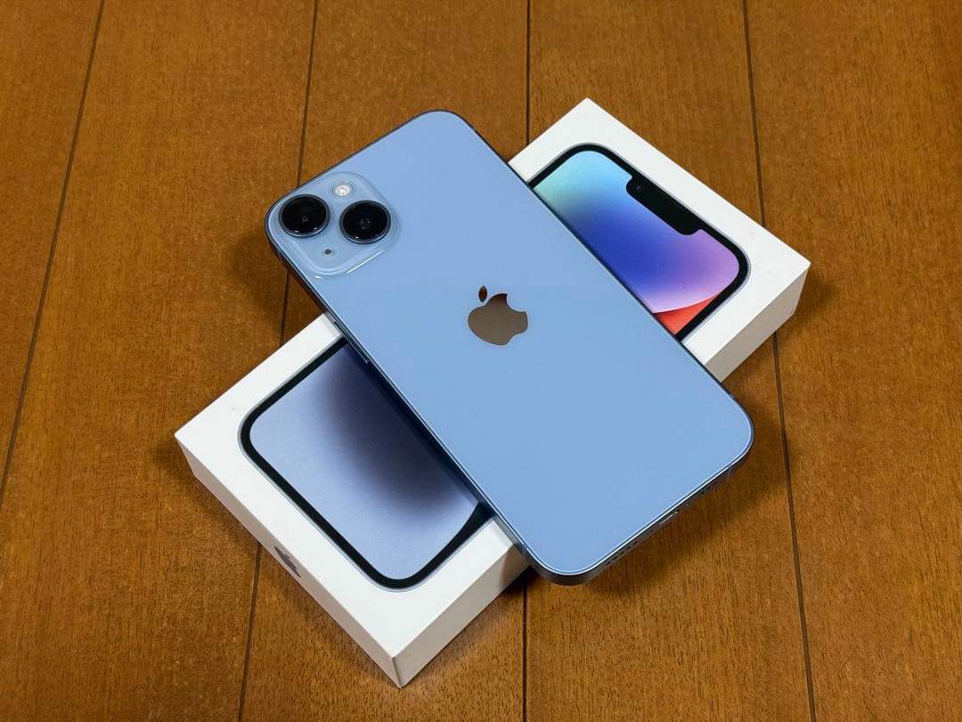 iPhone 14 128GB ブルー SIM フリー 95%