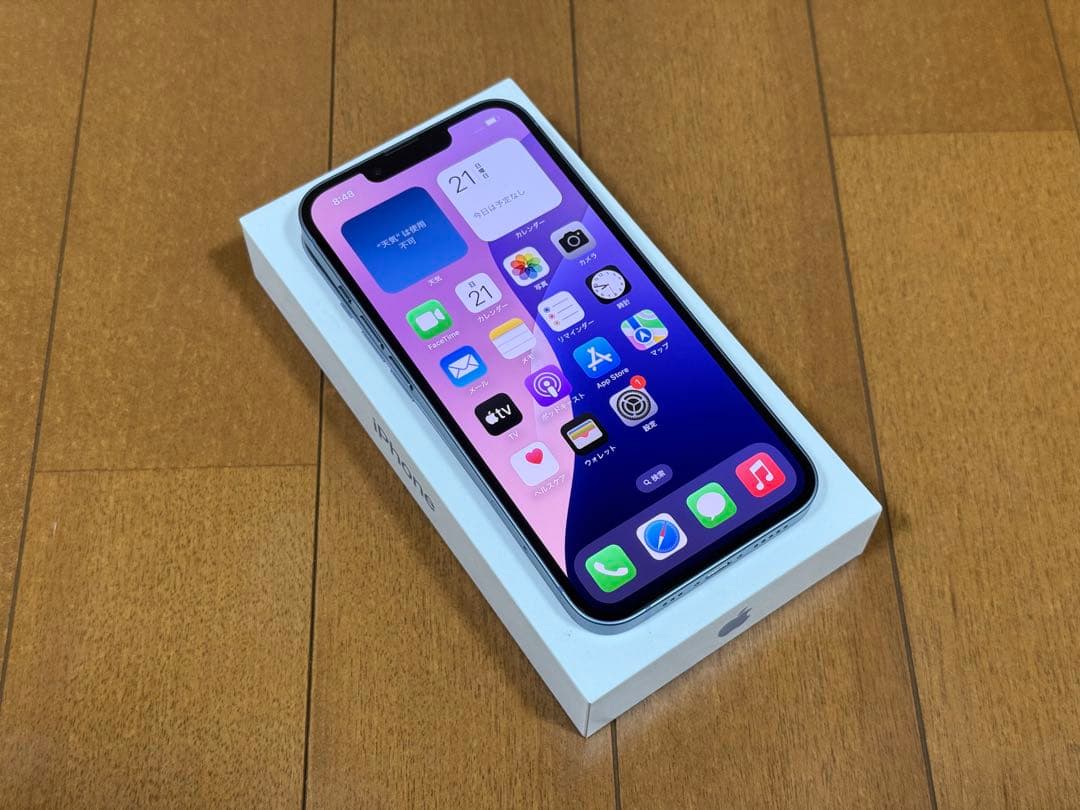iPhone 14 128GB ブルー SIM フリー 95%