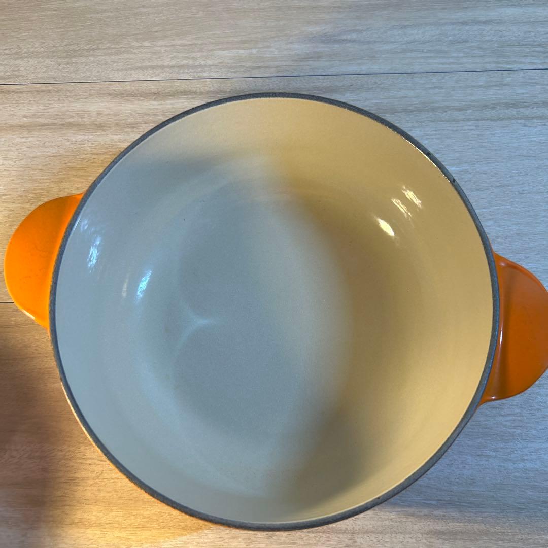 ルクルーゼ　レギュミエ　19cm オレンジ　鍋　両手鍋