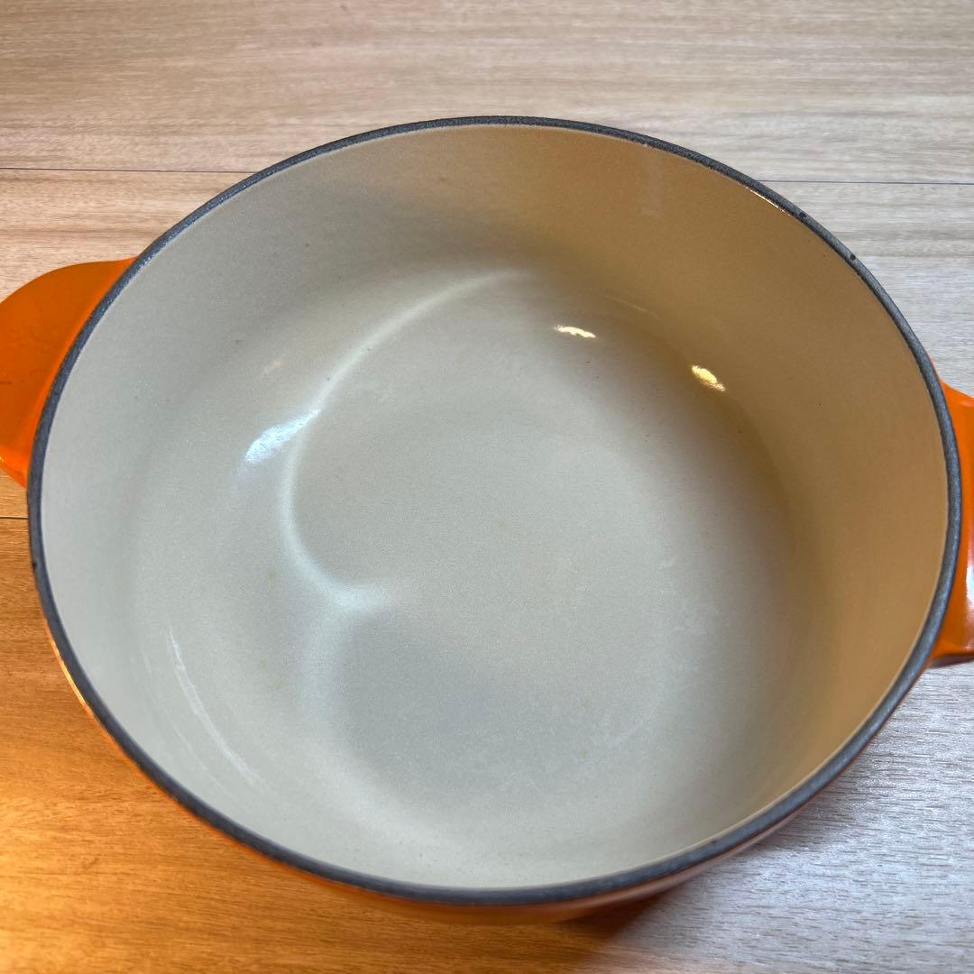 ルクルーゼ　レギュミエ　19cm オレンジ　鍋　両手鍋