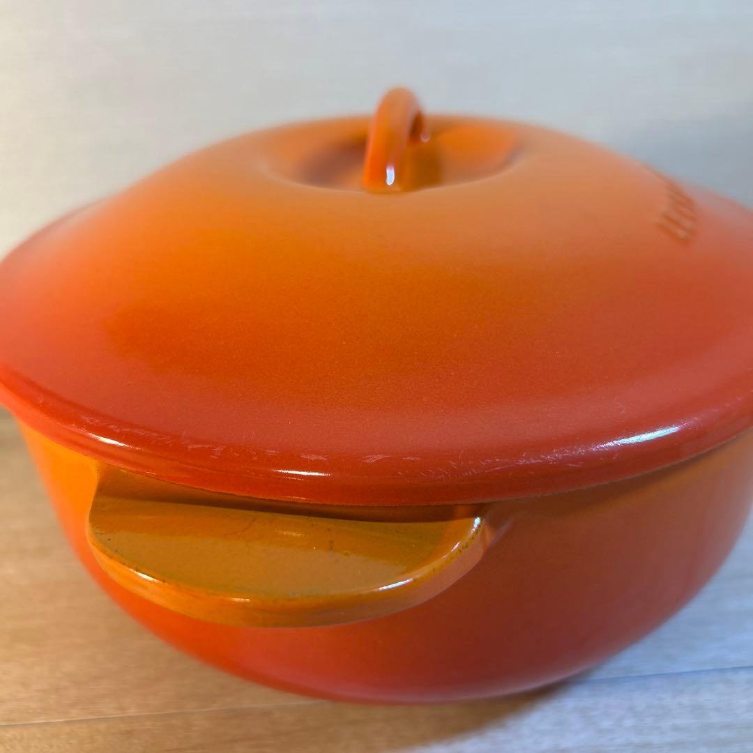 ルクルーゼ　レギュミエ　19cm オレンジ　鍋　両手鍋