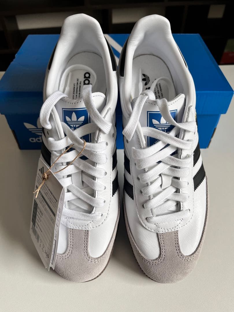 美品✨adidas samba サンバ ホワイト/ブラック 展示品