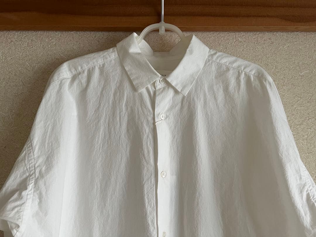 “かぐれ”コットンレギュラーシャツ・オフホワイト・未使用品