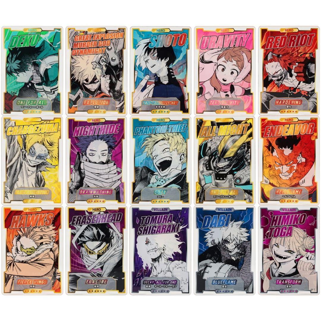 僕のヒーローアカデミア ステータスカードコレクション 第2弾　新品未開封　15点