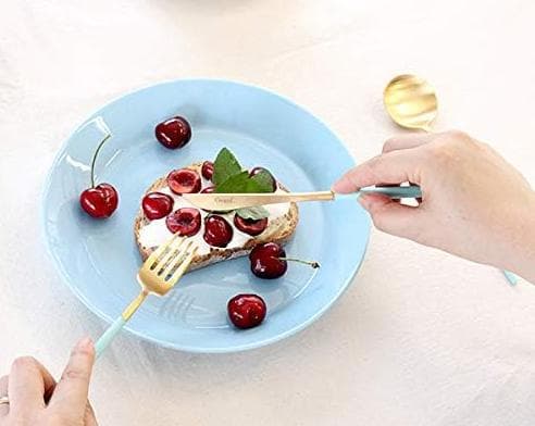 クチポール GOA ゴールド ターコイズ デザート6点セット カトラリー