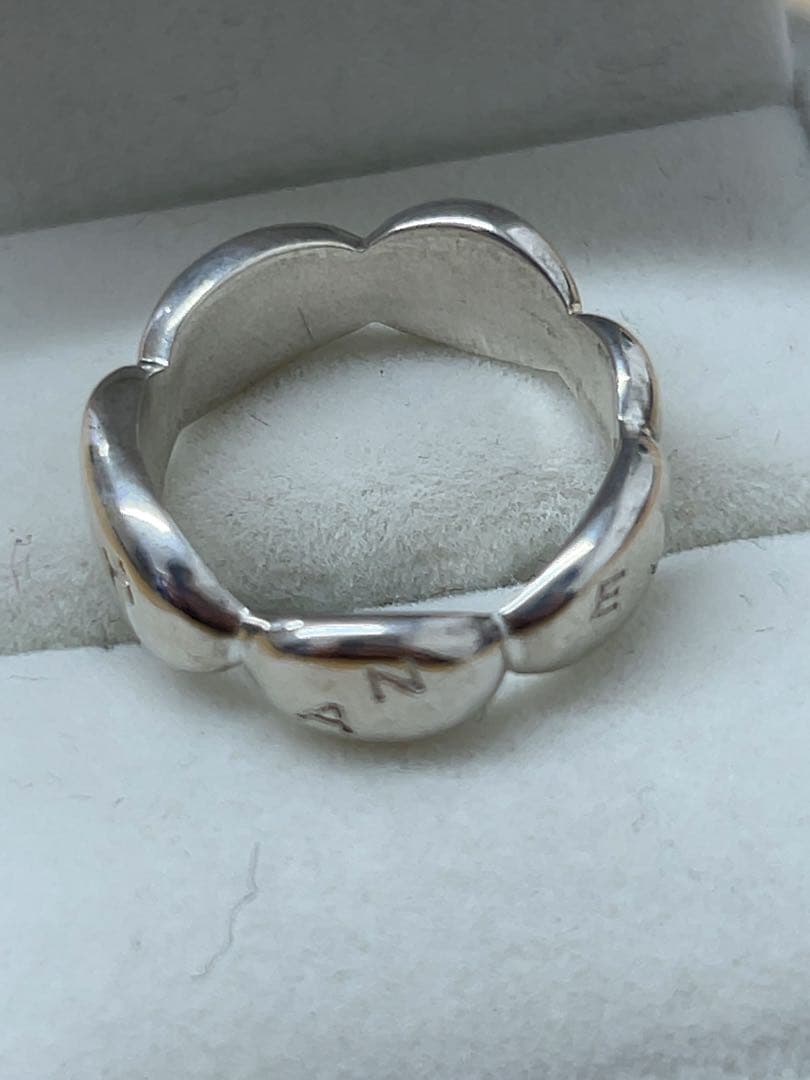 希少☆CHANEL シャネル カメリアリング シルバー925 サイズ12号 指輪