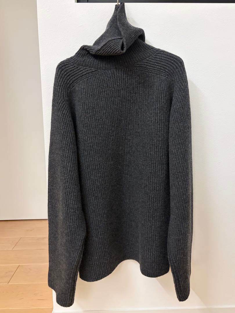 今季完売品★美品 Chaos カオス リズニット リブ編みタートルネックセーター