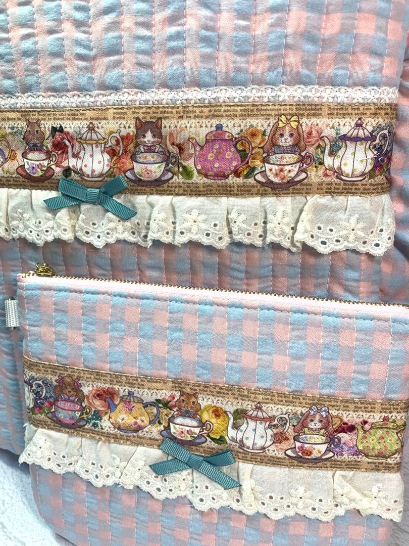 フリルバッグ ポーチ 2点セット エピファニー ジョリーフルール うさぎ