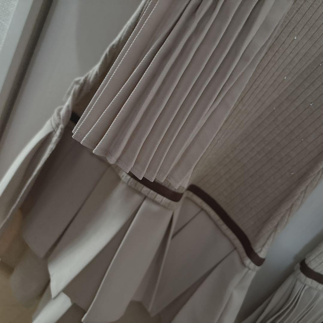 ランディ Randy ビジュープレッピー ワンピース ベージュ