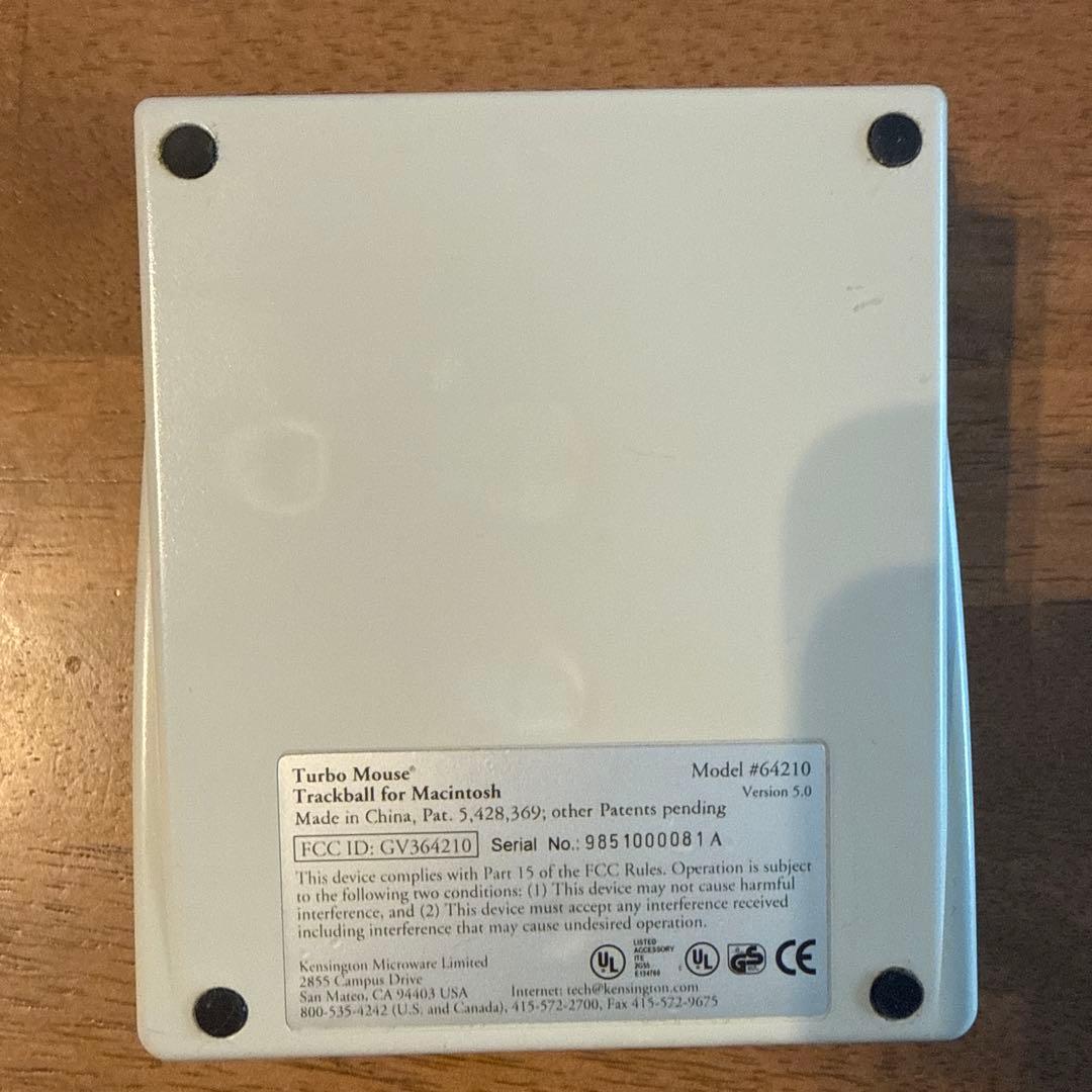 ケンジトン トラックボール Turbo Mouse for Mac #64210