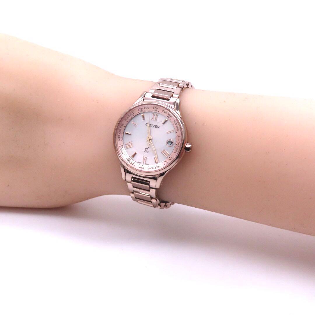 ☆新品同様 EC1164 53W クロスシー 電波ソーラー シチズン 時計