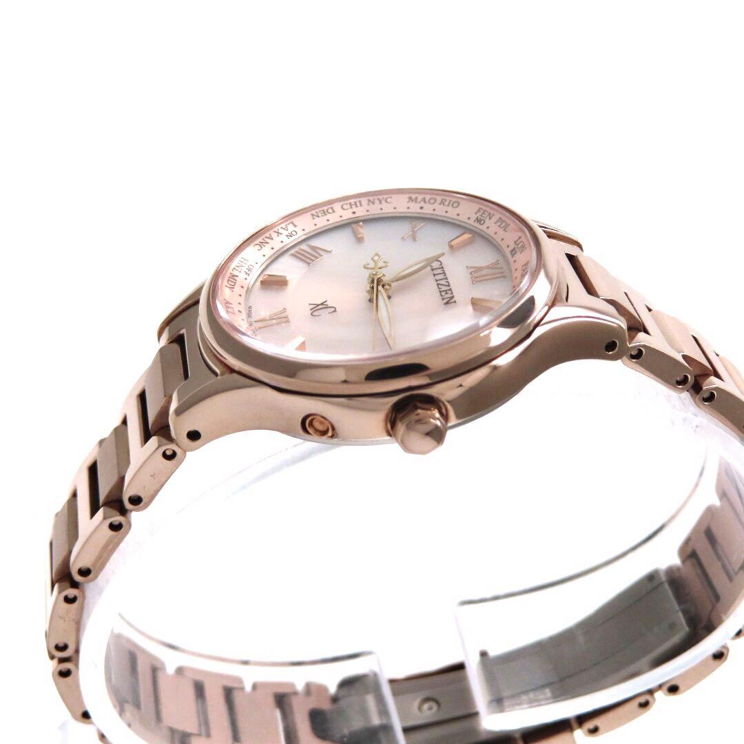 ☆新品同様 EC1164 53W クロスシー 電波ソーラー シチズン 時計