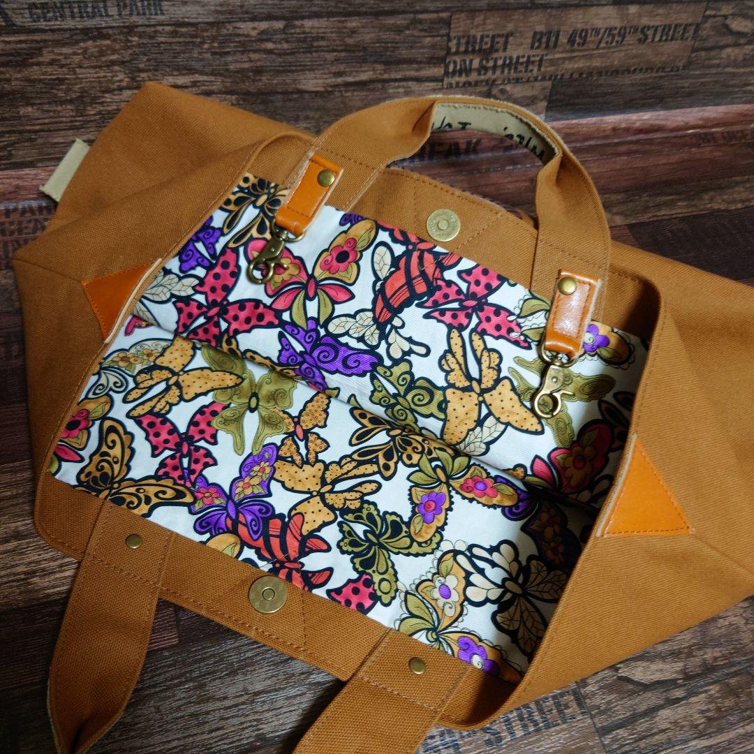 ❣️専用❣️Gypsy/8号帆布トートバッグ/ファスナーポーチ付/ロラライハリス