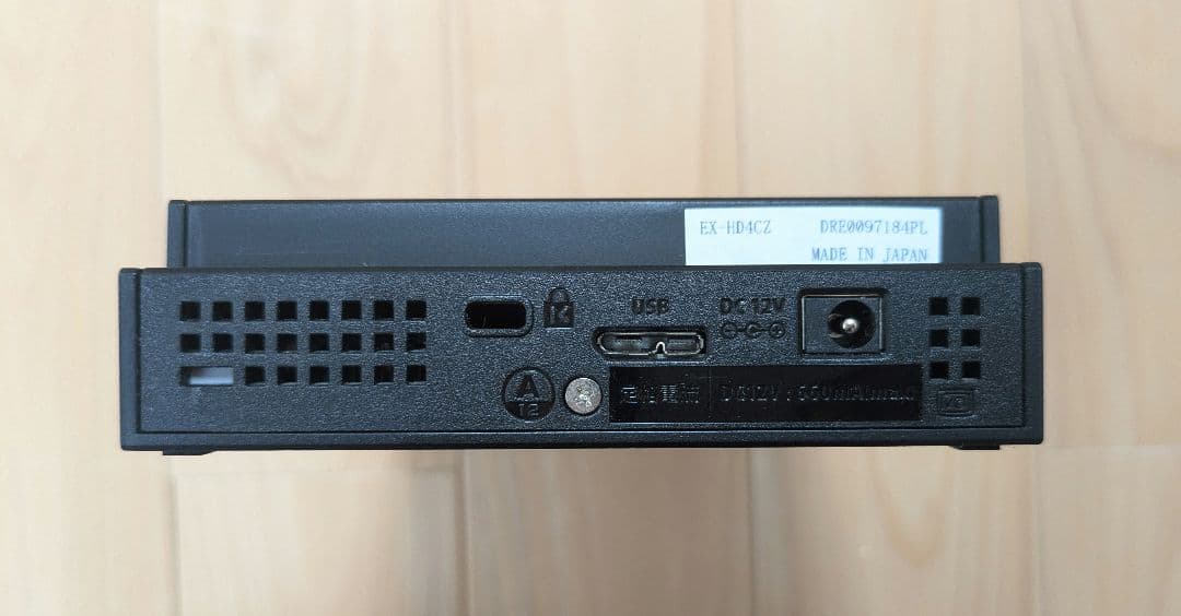 I-O DATA 外付けHDD 4TB EX-HD4CZ USB接続 初期化済