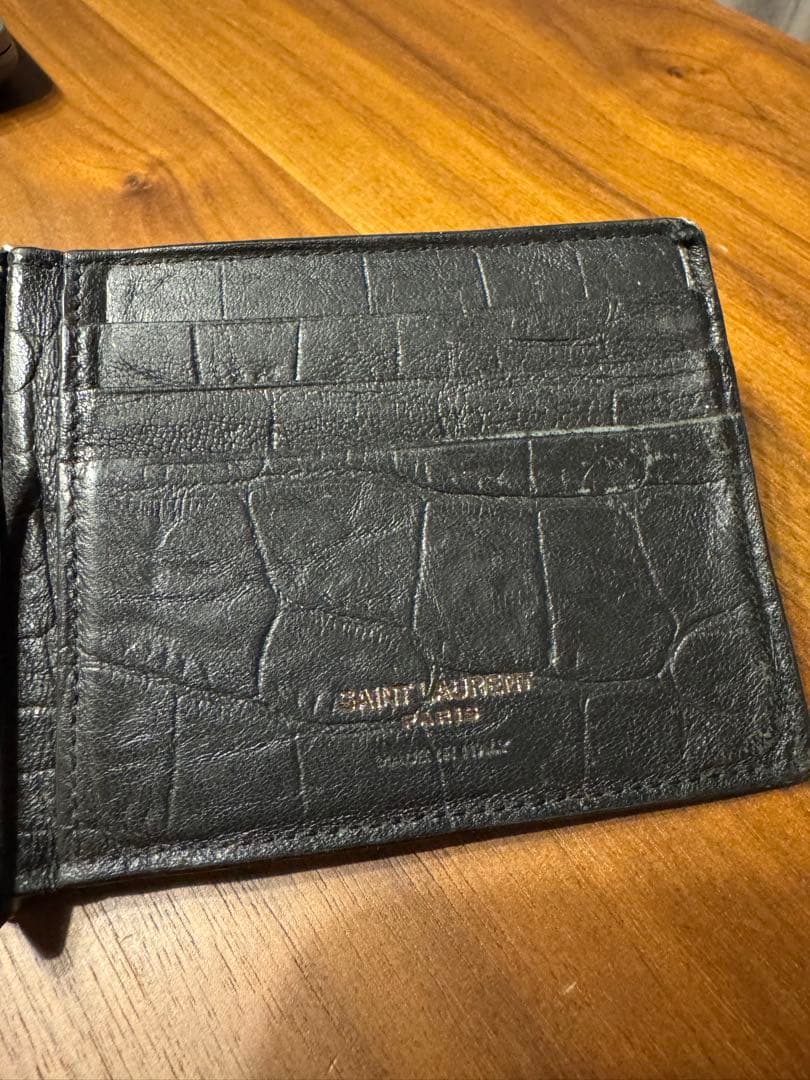 美品Saint Laurent YSL マネークリップ　サンローラン