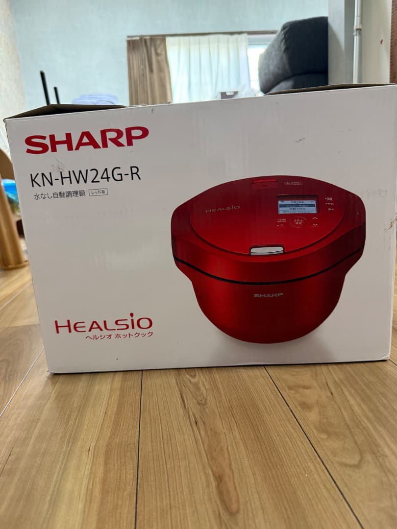 ヘルシオ 未使用 SHARP KN-HW24G-R 電気圧力鍋 レッド