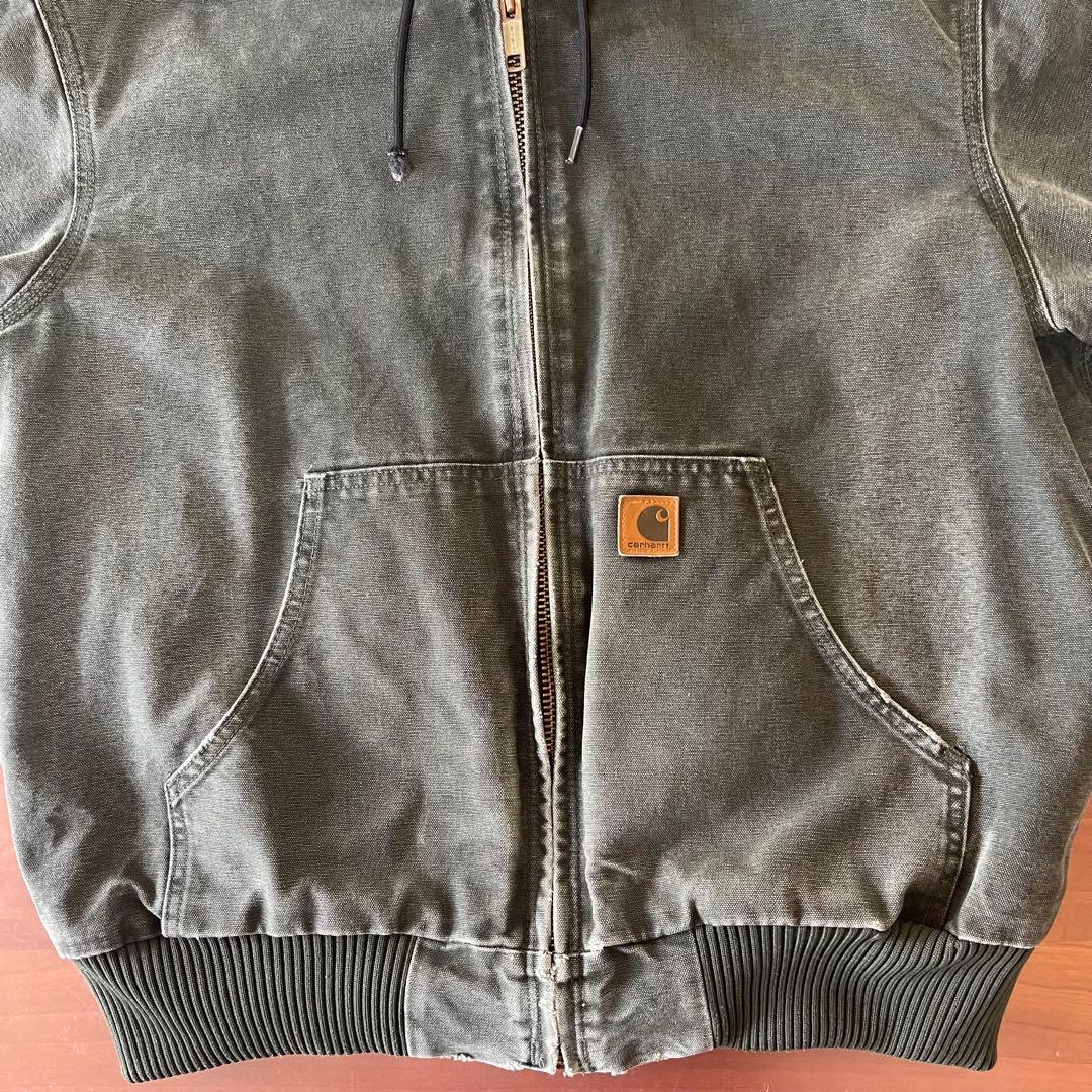 ★カーハート★ダックワークジャケット J130MOS★モスグリーン★Lサイズ