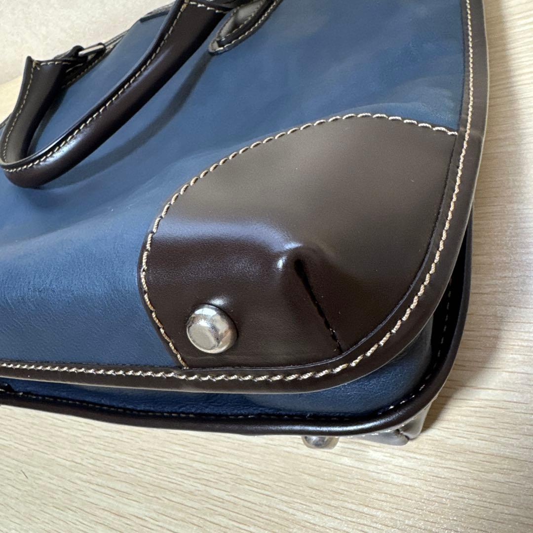 STEFANOMANO ビジネスバック ネイビー