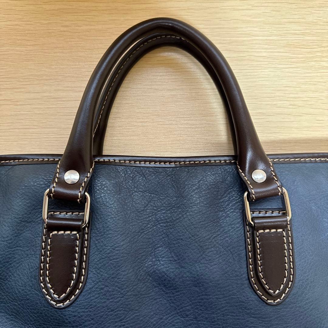 STEFANOMANO ビジネスバック ネイビー