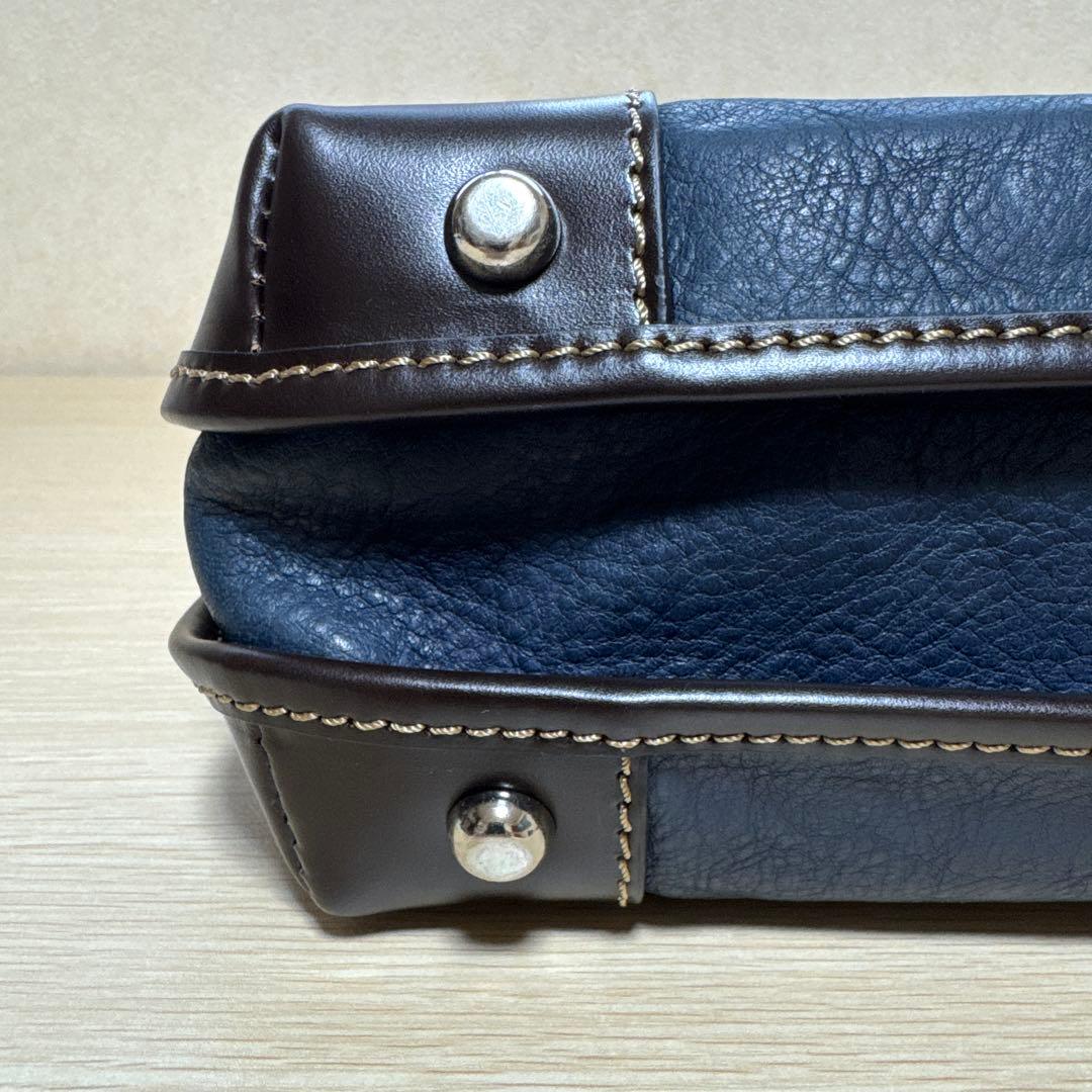 STEFANOMANO ビジネスバック ネイビー