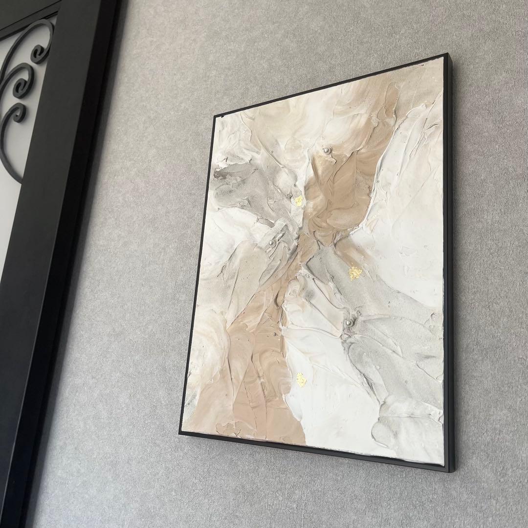 現代アート　40×30㎝　大きめ　モダン　アートパネル　インテリア　抽象画