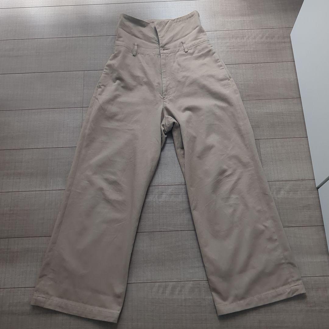 Higuchi*S2WAY ハイウエストパンツ 34 ベージュ