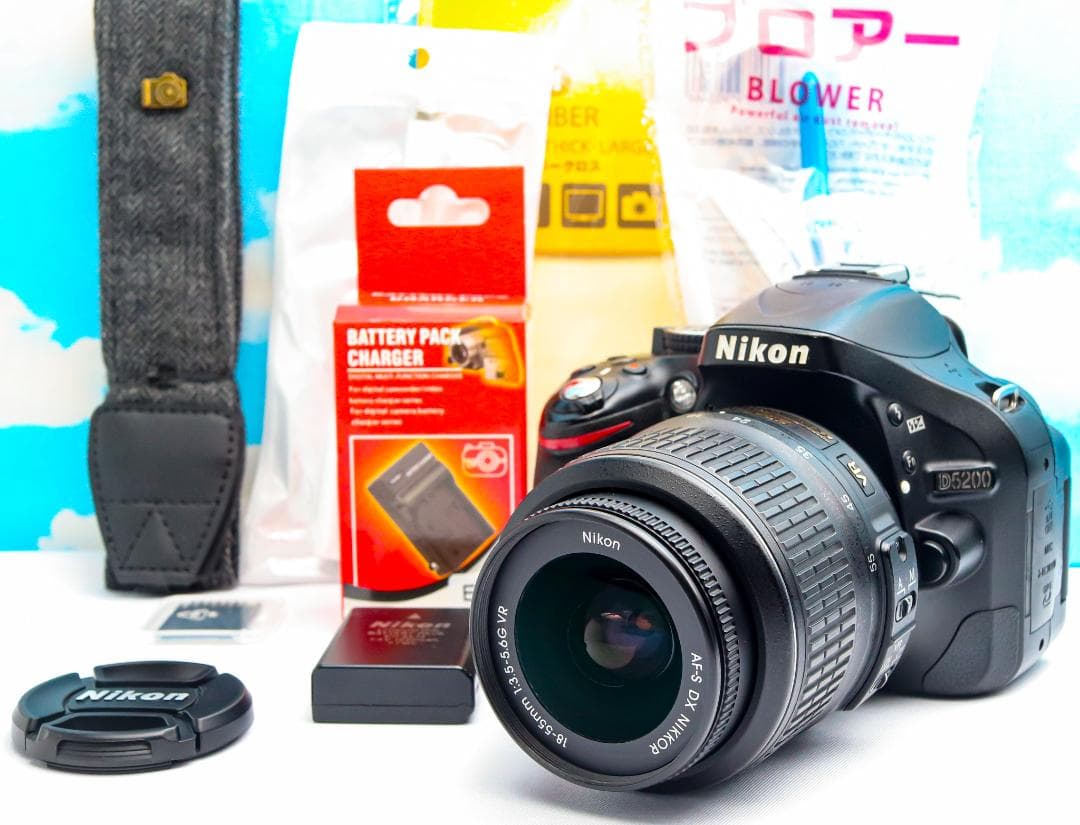 ニコン Nikon D5200⭐️スマホに転送⭐️超高画質⭐️動画OK⭐️