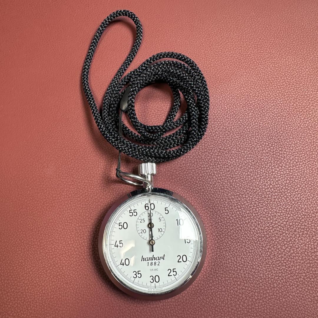 美品】 HANHART ハンハルト 手巻き アナログ ストップウォッチ