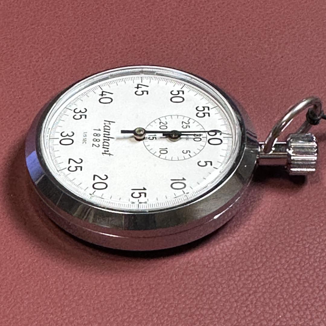 美品】 HANHART ハンハルト 手巻き アナログ ストップウォッチ