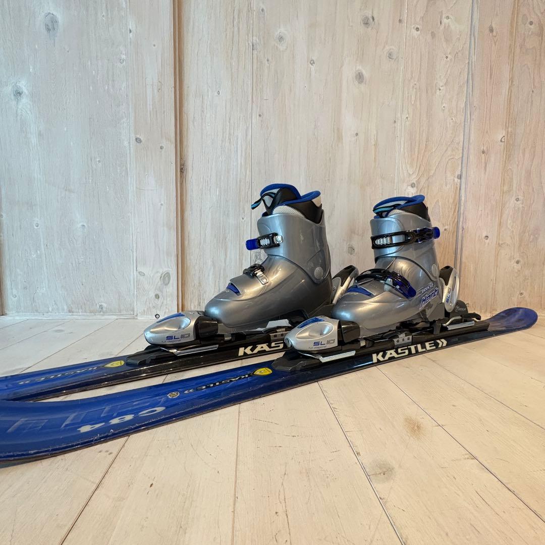 ジュニアスキーセット　板とブーツ　子ども用　キッズ用　ビンディングセット