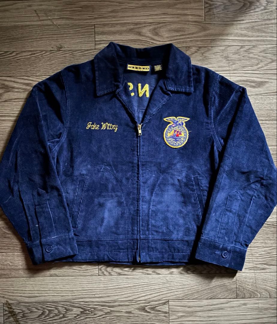 ★美品【希少BIGサイズ】90s ~濃紺　FFA ジャケット lot100-40