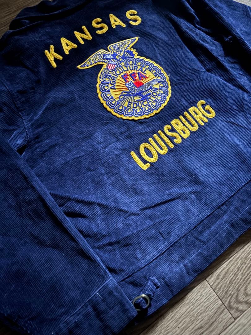 ★美品【希少BIGサイズ】90s ~濃紺　FFA ジャケット lot100-40